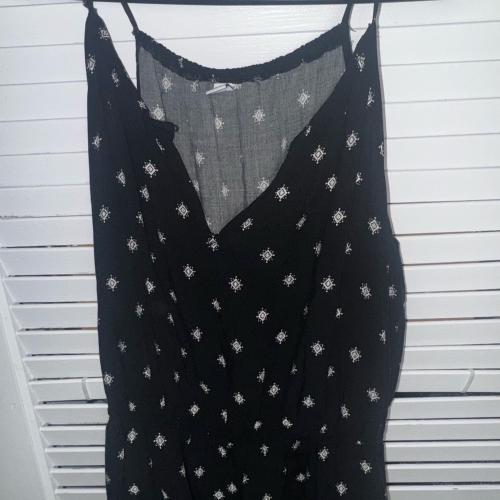Black and White Pattern Romper